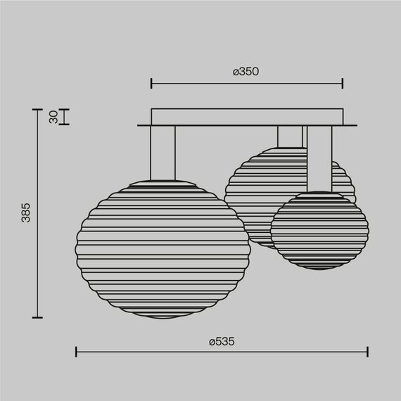 Maytoni Decorative MOD268CL-03B Люстра потолочная Reels, изображение 7