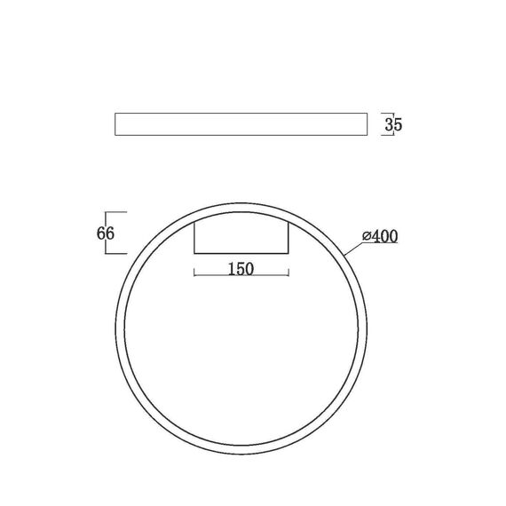 Maytoni Decorative MOD058CL-L25B3K Светильник светодиодный потолочный Rim, изображение 3