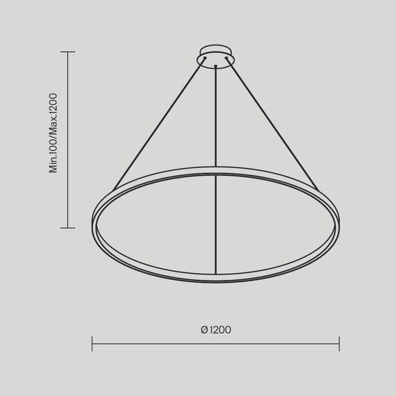 Maytoni Decorative MOD058PL-L65BSK Люстра подвесная светодиодная Rim, изображение 6