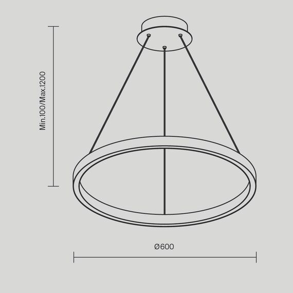 Maytoni Decorative MOD058PL-L32BK Люстра подвесная светодиодная Rim, изображение 6