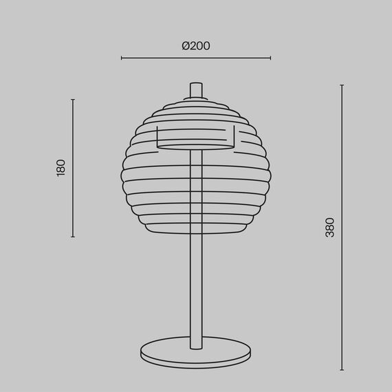Maytoni Decorative P060TL-L12BSK1 Настольная светодиодная лампа Rueca, изображение 8