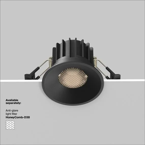 Maytoni Technical DL058-12W4K-B Светильник встраиваемый Round, изображение 7