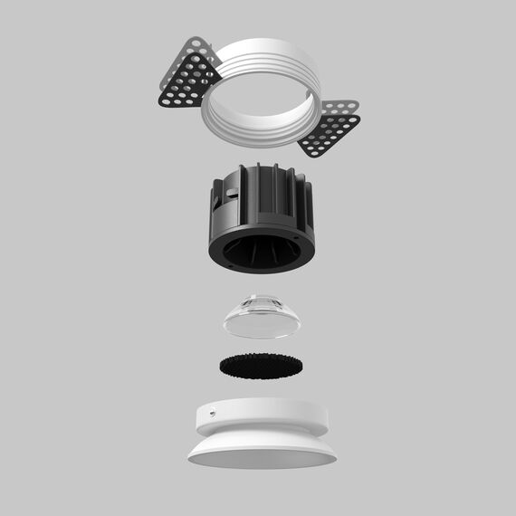 Maytoni Technical DL058-12W3K-TRS-W Светильник встраиваемый Round, изображение 5