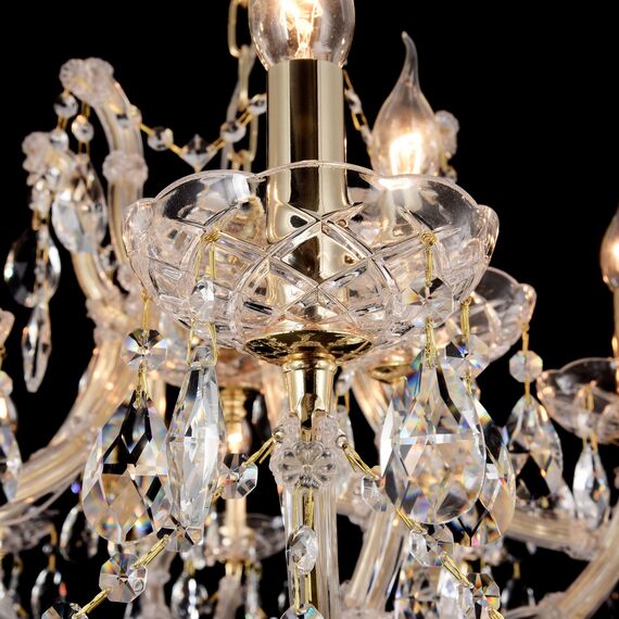 Maytoni Decorative DIA880-PL-18-G Люстра хрустальная рлдвесная Erna, изображение 8