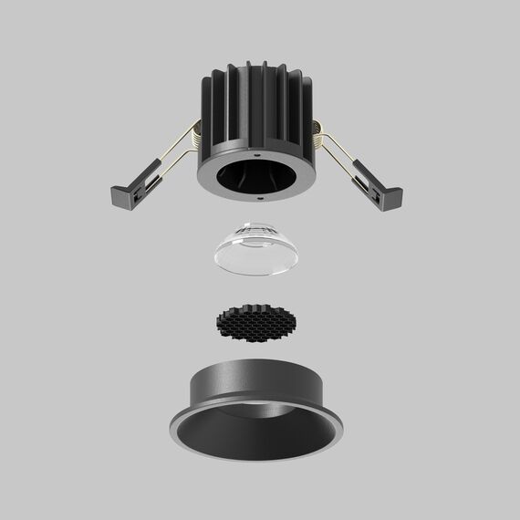 Maytoni Technical DL058-7W3K-B Светильник встраиваемый Round, изображение 5