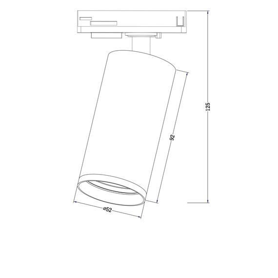 Maytoni Technical TR020-1-GU10-W Трековый светильник для однофазного шинопровода Unity Focus S, изображение 6