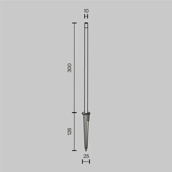 Maytoni Outdoor O441FL-L1GF3K Уличный грунтовый светодиодный светильник Spear, изображение 7