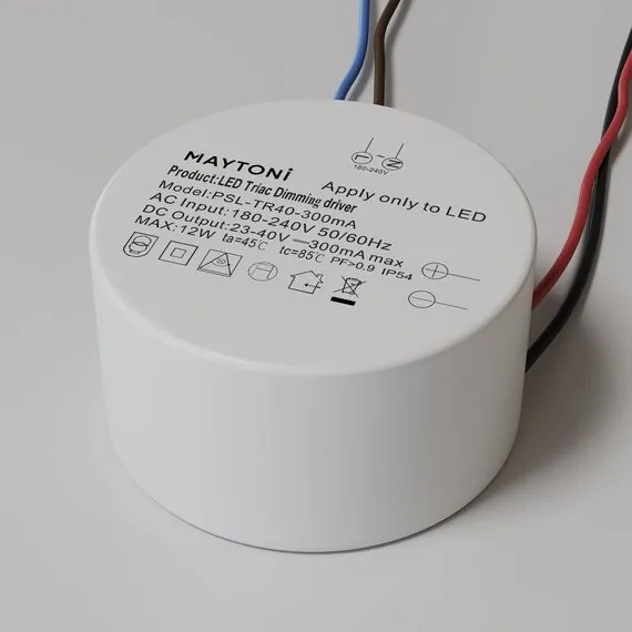 Maytoni Technical PSL-TR40-300mA Блок питания 23-40В 12Вт IP54 Triac, изображение 2