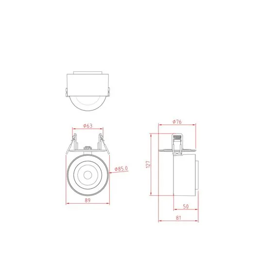 Maytoni Technical C063CL-L12W3K Встраиваемый спот Treo, изображение 2