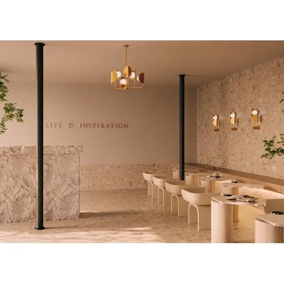 Maytoni Decorative MOD164PL-06BS Люстра на штанге Tropic, изображение 2