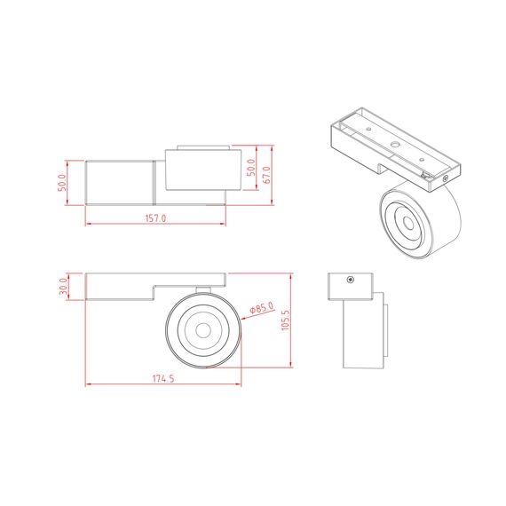 Maytoni Technical C062CL-L12B3K Спот Treo, изображение 2