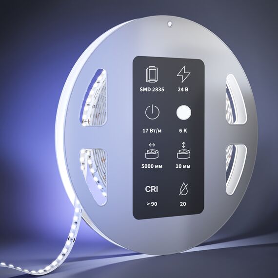 Maytoni 201060 Светодиодная лента 17Вт/м 6000К 24V IP20 Ultra 201060, изображение 3