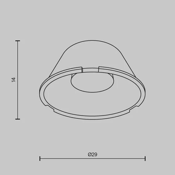 Maytoni Technical LensD29-50 Линза 29 мм 50° Wise Lens, изображение 5