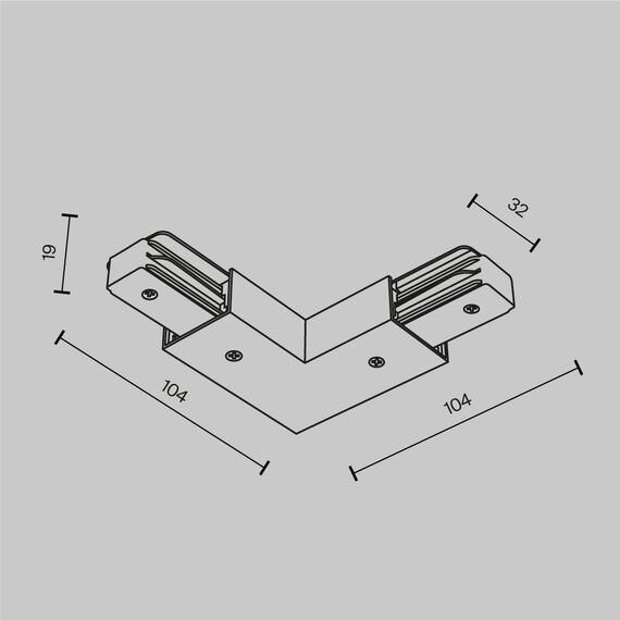 Maytoni Technical TRA001CLB-11W Коннектор питания угловой с вводом питания Unity, изображение 6