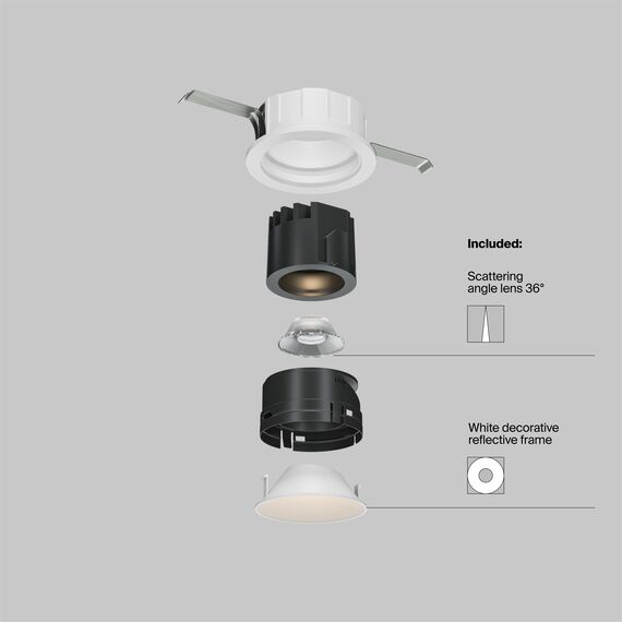 Maytoni Technical DL057-7W3K-W Светильник встраиваемый светодиодный Wise, изображение 6
