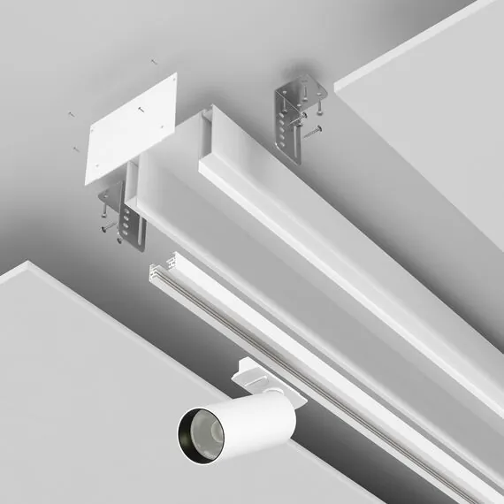 Maytoni Technical ALM-11681-PL-W-2M Профиль для ниши скрытого монтажа в гипсокартонный потолок, изображение 4