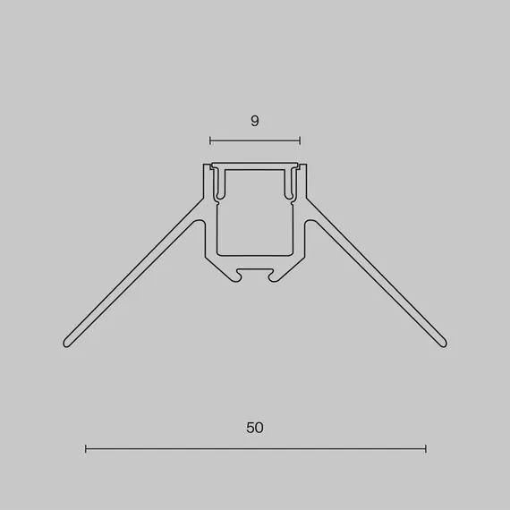 Maytoni Led Strip ALM-5022-S-2M Профиль Алюминиевый профиль, изображение 8