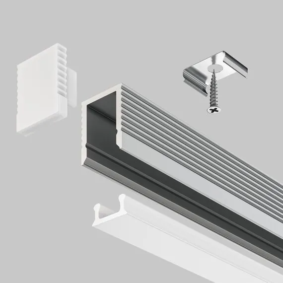 Maytoni Led Strip ALM-0809-S-2M Профиль Алюминиевый профиль, изображение 6