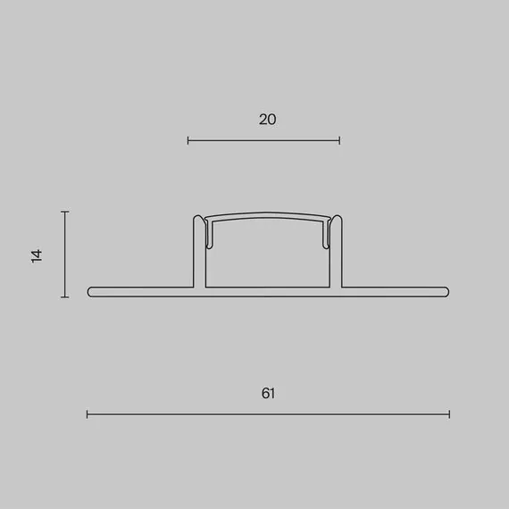 Maytoni Led Strip ALM-6114-S-2M Профиль Алюминиевый профиль, изображение 8