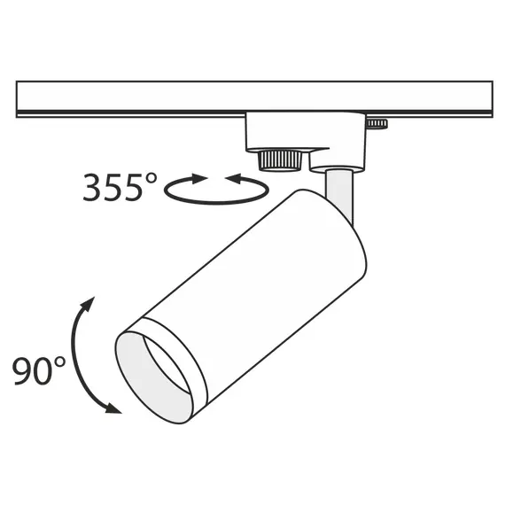 Maytoni Technical TR004-1-GU10-G Трековый светильник Focus, изображение 6