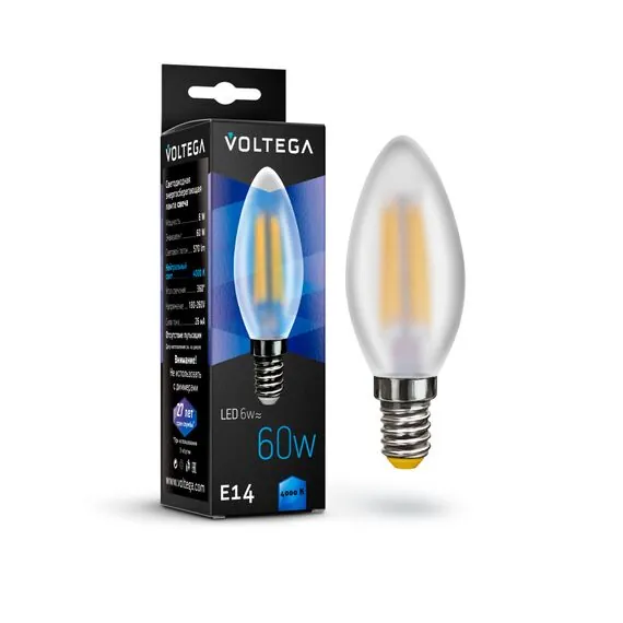 Voltega   7045 Филаментная лампа Voltega E14 6W 4000K 7045