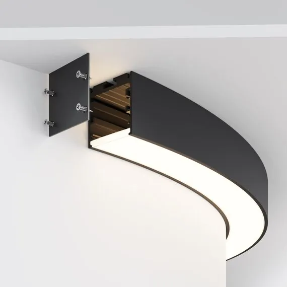 Maytoni Led Strip ALM-3535R-B-D-90°-0.8M Радиусный профиль 35x35 Ø800мм, изображение 4