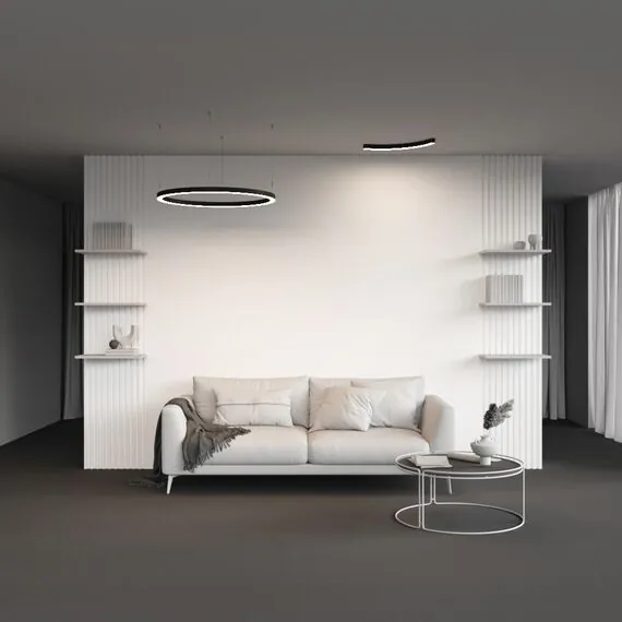 Maytoni Led Strip ALM-3535R-B-D-90°-0.8M Радиусный профиль 35x35 Ø800мм, изображение 5