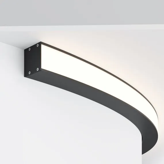 Maytoni Led Strip ALM-3535R-B-EX-90°-1.5M Радиусный профиль 35x35 Ø1500мм внешний 1 круга, изображение 2