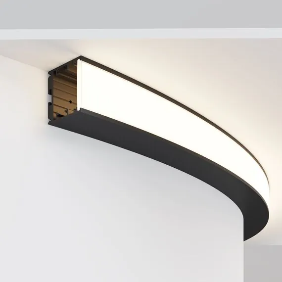 Maytoni Led Strip ALM-3535R-B-EX-90°-1.5M Радиусный профиль 35x35 Ø1500мм внешний 1 круга, изображение 3