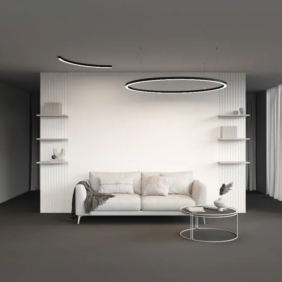 Maytoni Led Strip ALM-3535R-B-D-90°-1.5M Радиусный профиль 35x35 Ø1500мм, изображение 5