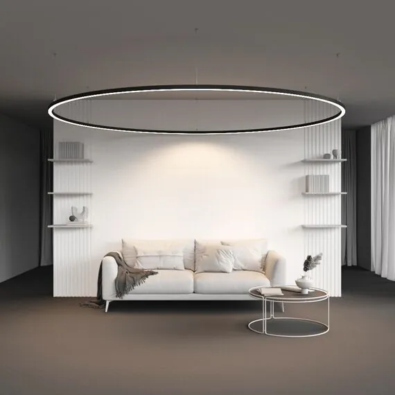 Maytoni Led Strip ALM-3535R-B-D-45°-3M Радиусный профиль 35x35 Ø3000мм, изображение 5