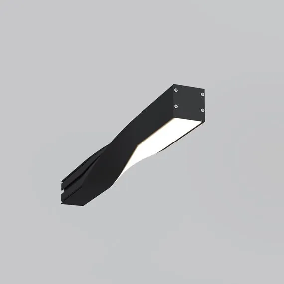 Maytoni Led Strip ALM-3535R-B-TL-90°-0.4M Радиусный профиль 35x35 Twist левый, изображение 2