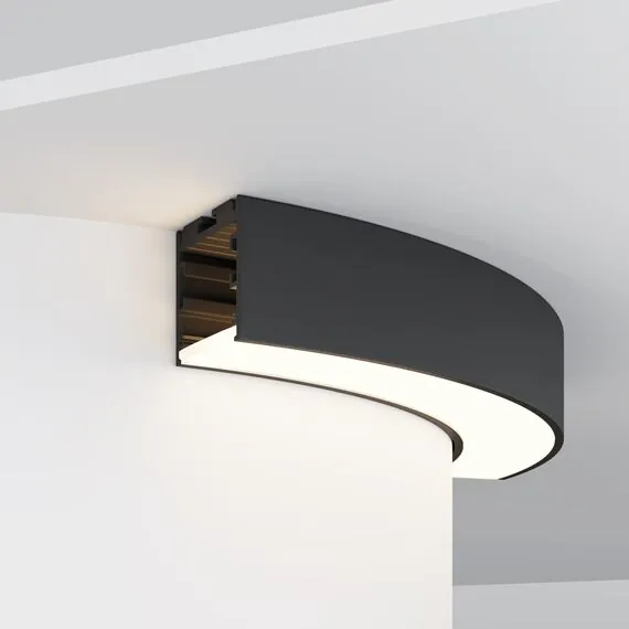 Maytoni Led Strip ALM-3535R-B-D-90°-0.3M Радиусный профиль 35x35 Ø320мм, изображение 3