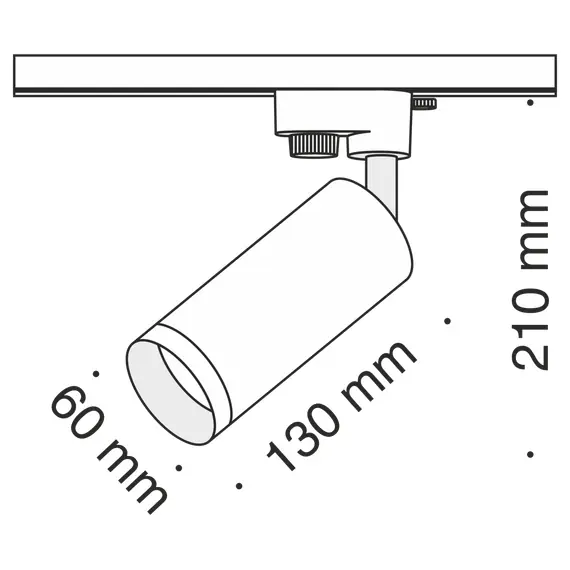 Maytoni Technical TR004-1-GU10-G Трековый светильник Focus, изображение 7