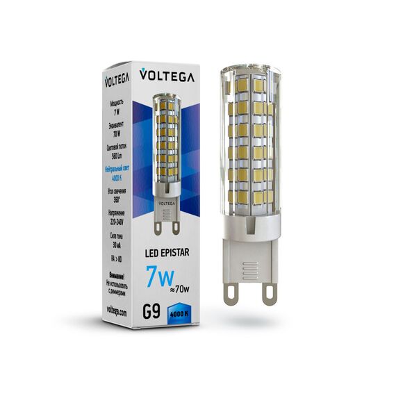 Voltega 7037 Светодиодная лампа G9 7W 4000K 7037
