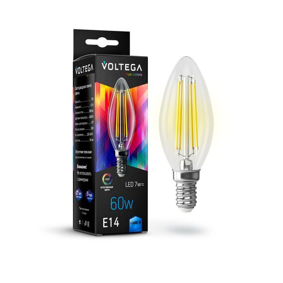 Voltega   7153 Филаментная лампа Voltega Cangle E14 7W 4000K High CRI 7153, изображение 3