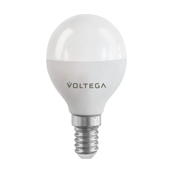 Voltega   2428 Светодиодная диммируемая лампа Wi-Fi Voltega E14 5W 2700K VG 2428 шар матовый