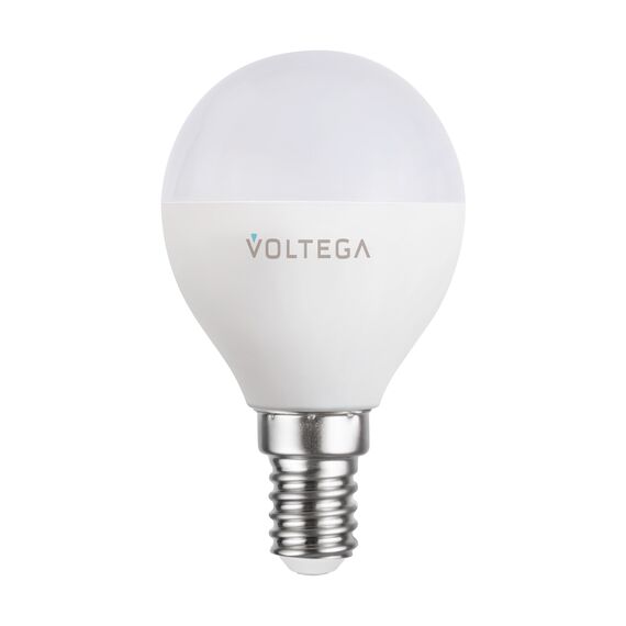 Voltega   2428 Светодиодная диммируемая лампа Wi-Fi Voltega E14 5W 2700K VG 2428 шар матовый, изображение 6