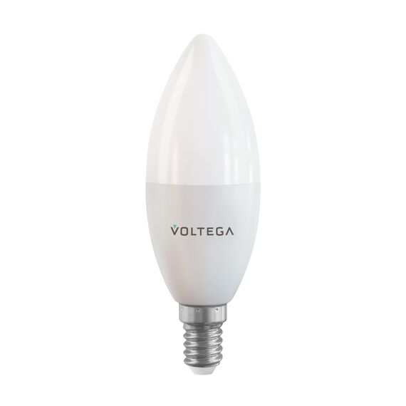 Voltega   2427 Светодиодная диммируемая лампа Wi-Fi Voltega E14 5W 2700K VG 2427 свеча матовая