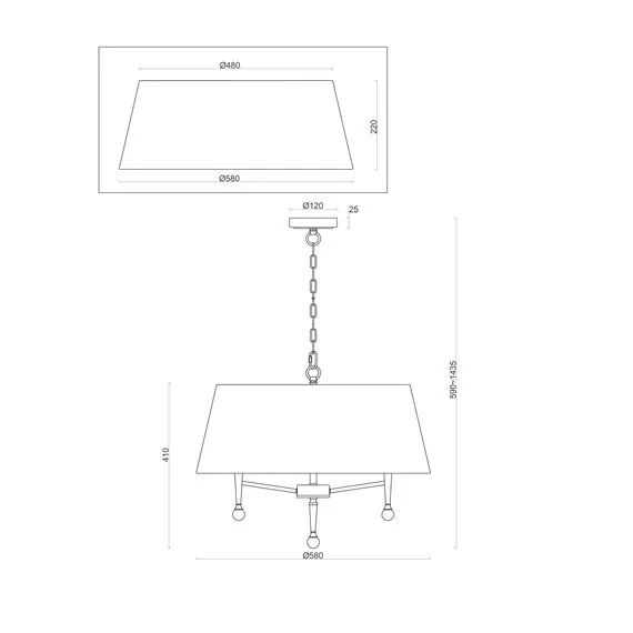 Freya FR5190PL-05BS3 Подвесная люстра Rosemary, изображение 7