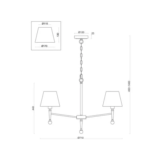 Freya FR5190PL-05BS Подвесная люстра Rosemary, изображение 4