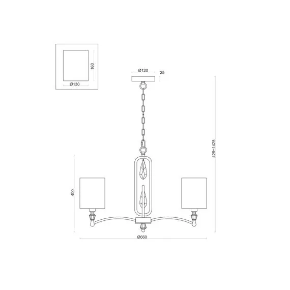 Freya FR1007PL-05BS Подвесная люстра Riverside, изображение 3