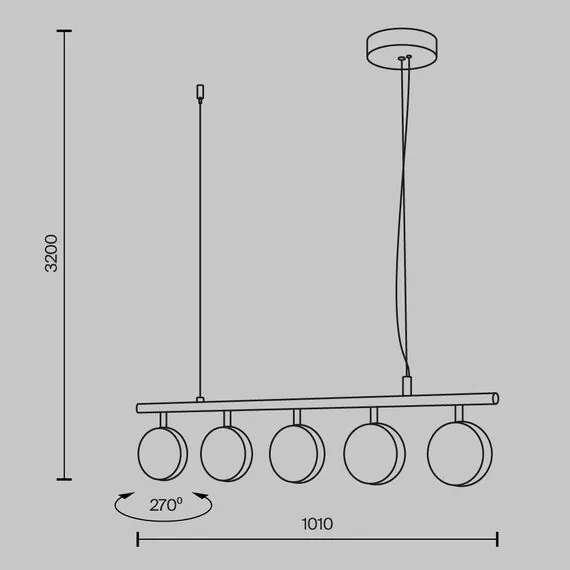 Freya FR6180PL-L32B Люстра подвесная светодиодная Collar, изображение 6