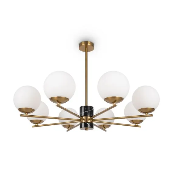 Freya FR5230PL-08BS Люстра на штанге Marble, изображение 3