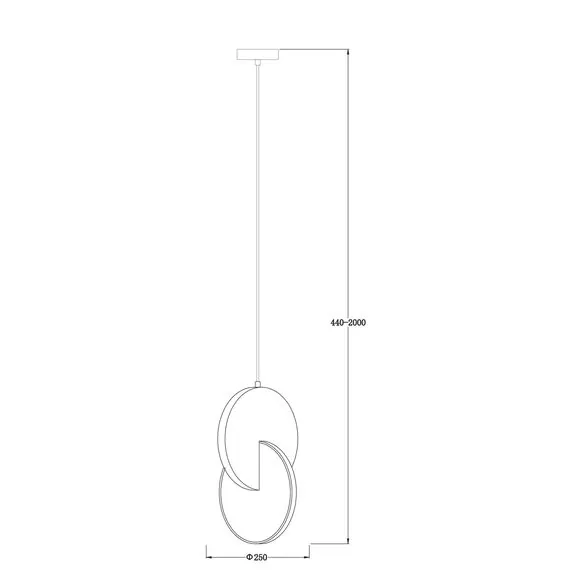 Freya FR6002PL-L15BS Подвесной светодиодный светильник Nova, изображение 5