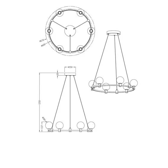 Freya FR4005PL-06B1 Подвесной светодиодный светильник Urban, изображение 3