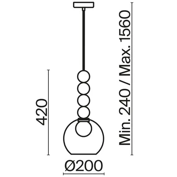 Freya FR6134PL-L4G Подвесной светильник Idol, изображение 2