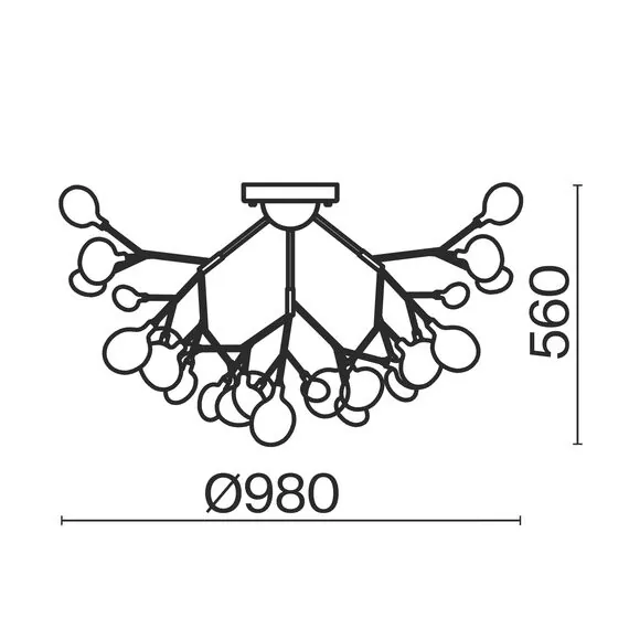 Freya FR5049CL-36G Люстра потолочная Florencia, изображение 4
