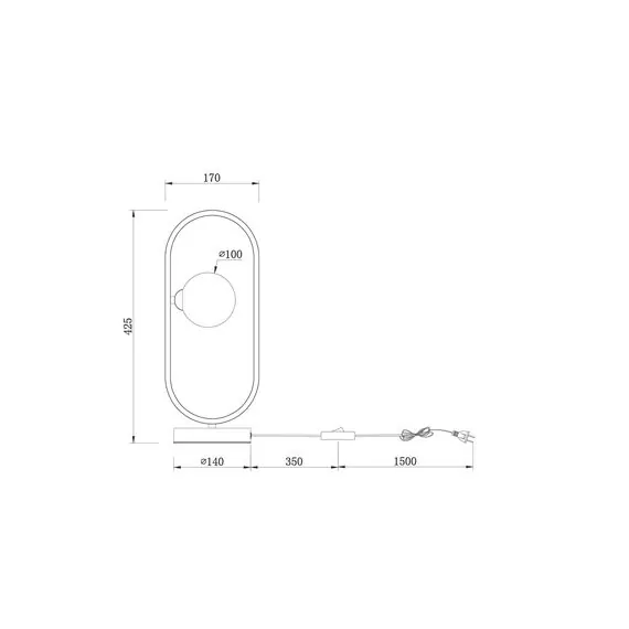 Freya FR5233TL-01BS Настольная лампа Inversion, изображение 2