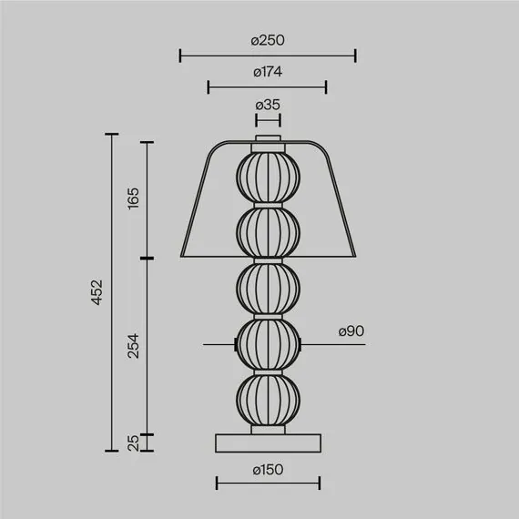 Freya FR1010TL-03G Настольная лампа Mineral, изображение 2